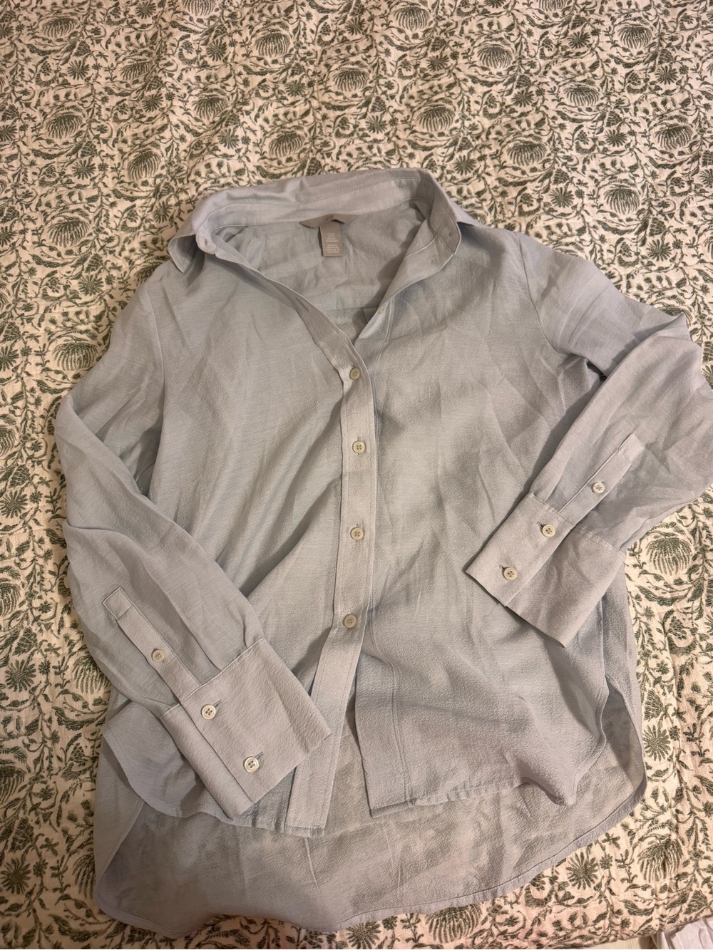 H&M Pale Blue Women's Button-Down Shirt